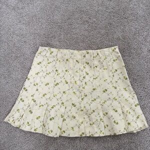 NWT En Saison Embroidered Pleaded Skirt Size M Romantic Balletcore Fairy Dainty